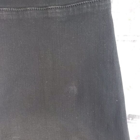 Judy Blue Jeans Womens 7/28 Black Flare Stretch Dark Wash Denim 28x31.5 - Picture 6 of 10